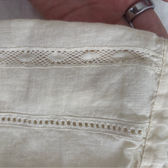 Zara Embroidered Linen Pant - Picture 3 of 4